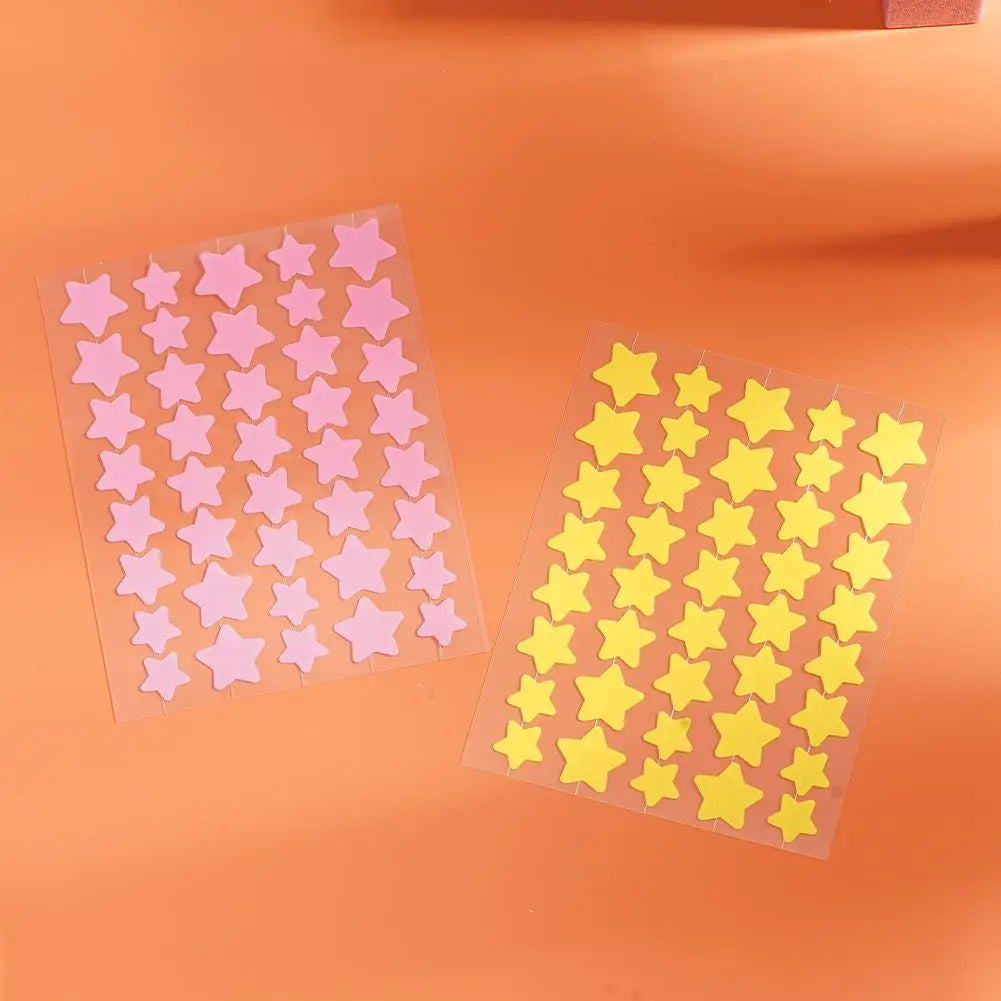 40pcs Pimple Patches Colorful Star-Shaped PE Pimple Patches For Ance Cute And Invisible Pimple Cover Stickers for Pimple Removal