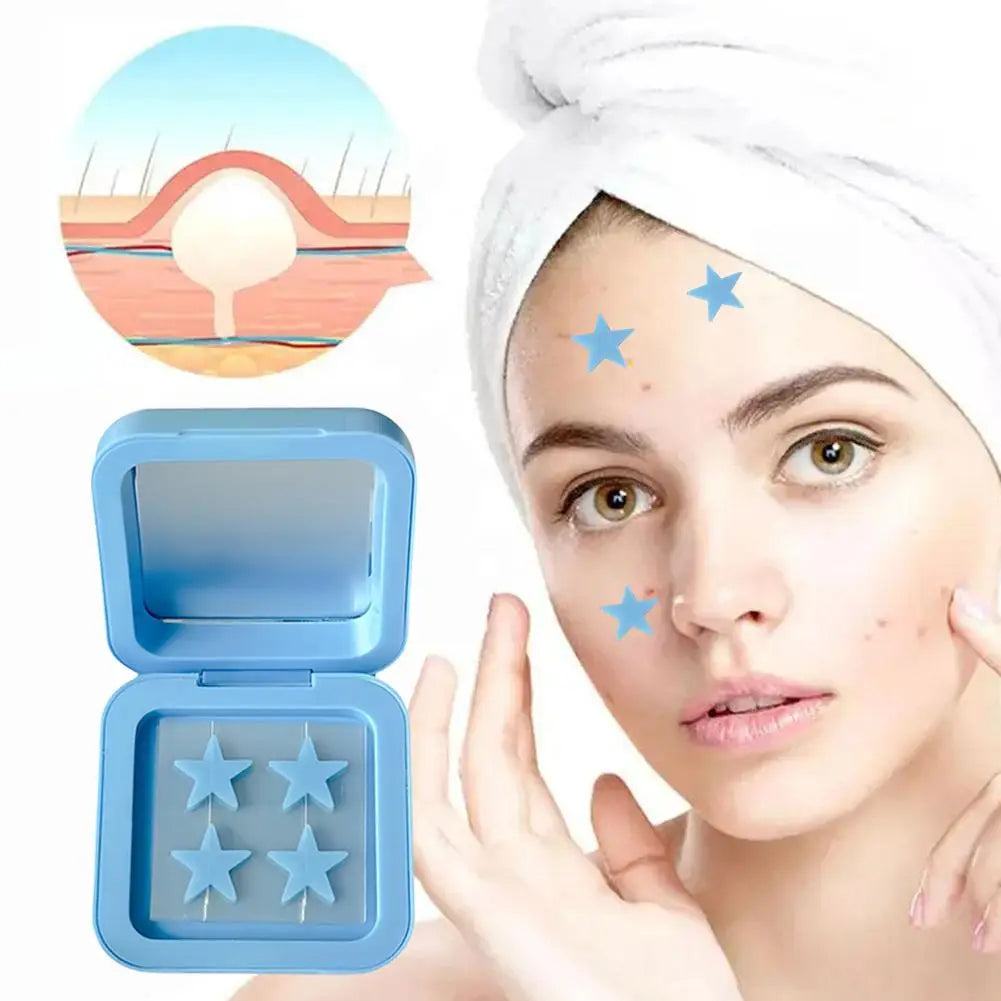 32patch Acne Pimple Patches Hydrocolloid Invisible Healing Absorbing Spot Sticker For Inflamed Acne Improve Whiteheads Skin Care