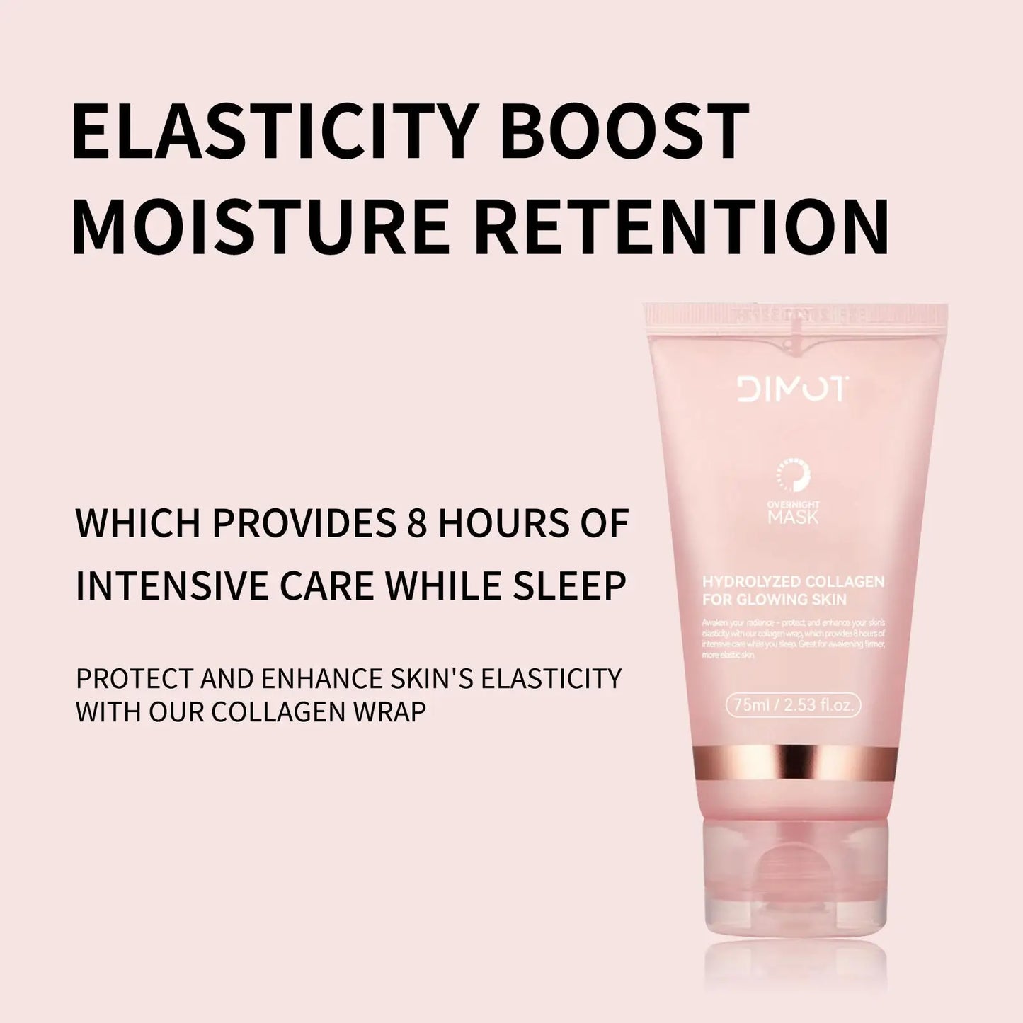 Collagen Night Wrapping MaskReduces Sagging & Dullness Hydrolyzed  Elasticity Hydration Skin Care for All Skin Types