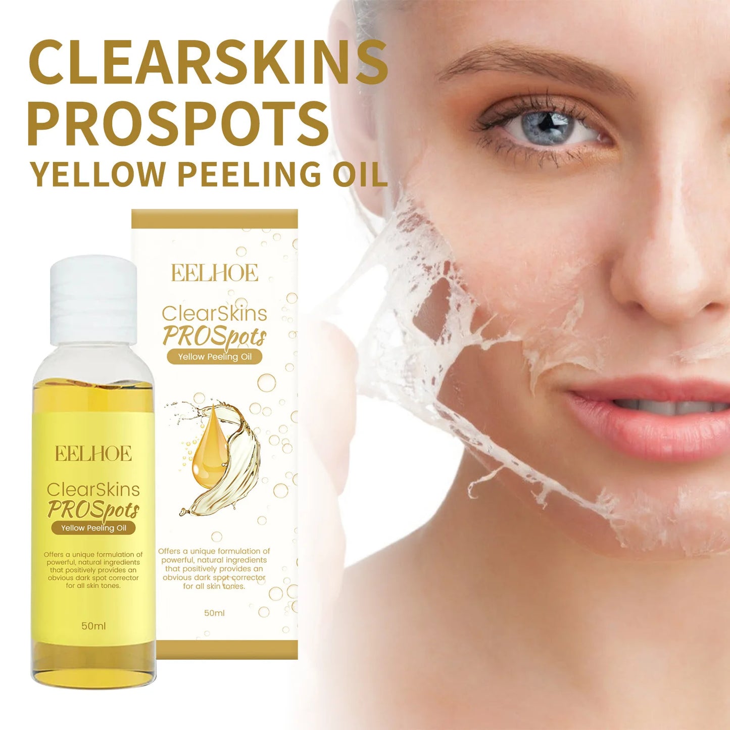Yellow Peeling Oil Bleaching Brightening Dark Spots Body Knees Exfoliating Remove Dead Skin Lightening Melanin Whitening Serum