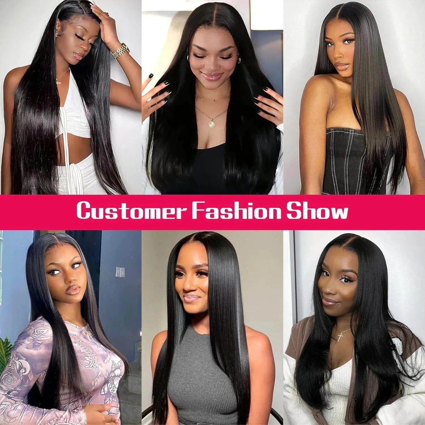 200 Density Glueless 5X5 Straight Lace Front Wig Pre Plucked Lace Front Pre Cut Ready to Wear Lace Closure Human Hair Wigs