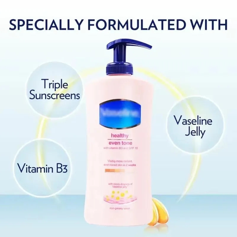 Vaseline Body Lotion for Men and Women Moisturizing Body Moisturizing Fragrance Brightening Skin Exfoliating Body Lotion 400ML