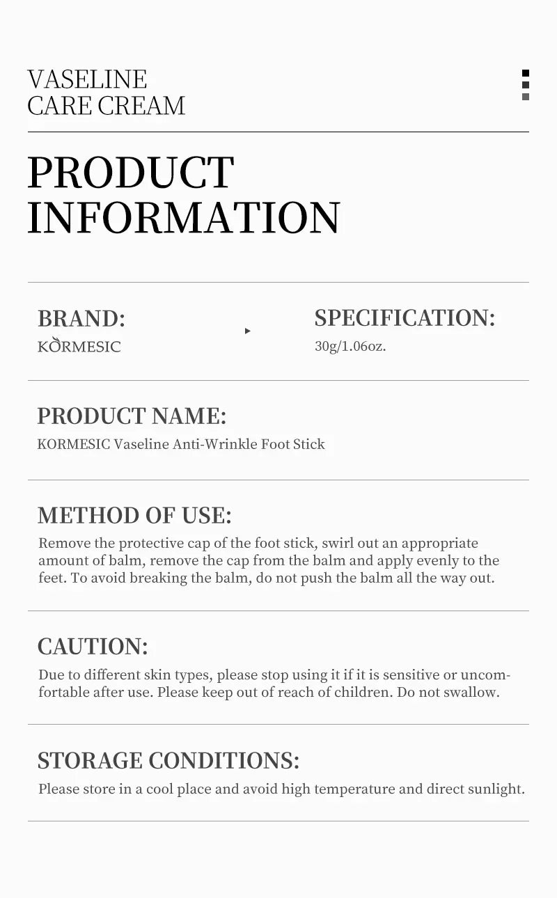 60% Urea Foot Cream Feet Heel Anti-Chapping Ultra-hydrating Softening Dry Cracked Product Gentle Exfoliation Daily Hand Foot Car