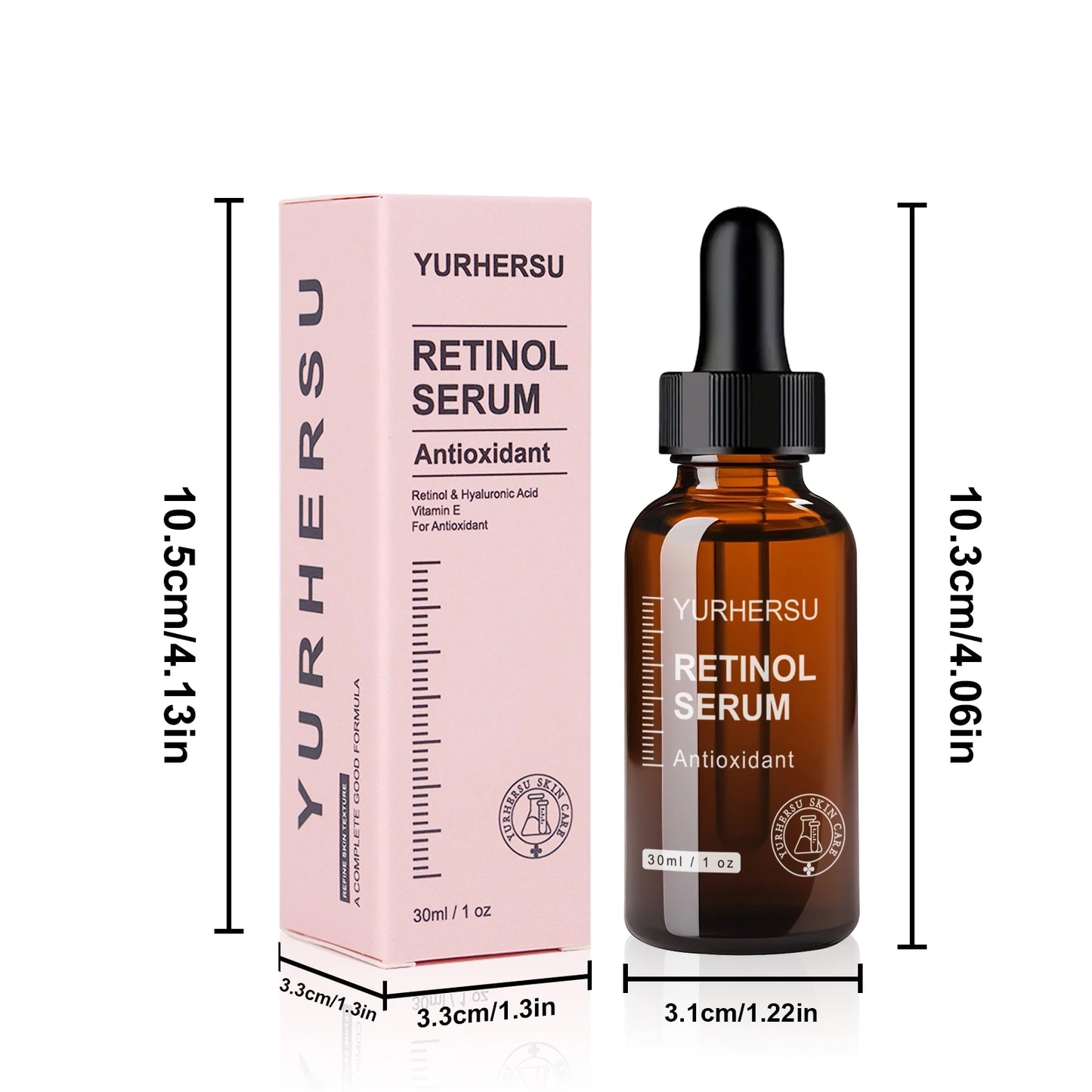 Retinol serum can penetrate deep into the skin, nourishing the skin while promoting skin cell metabolism, brightening the comple