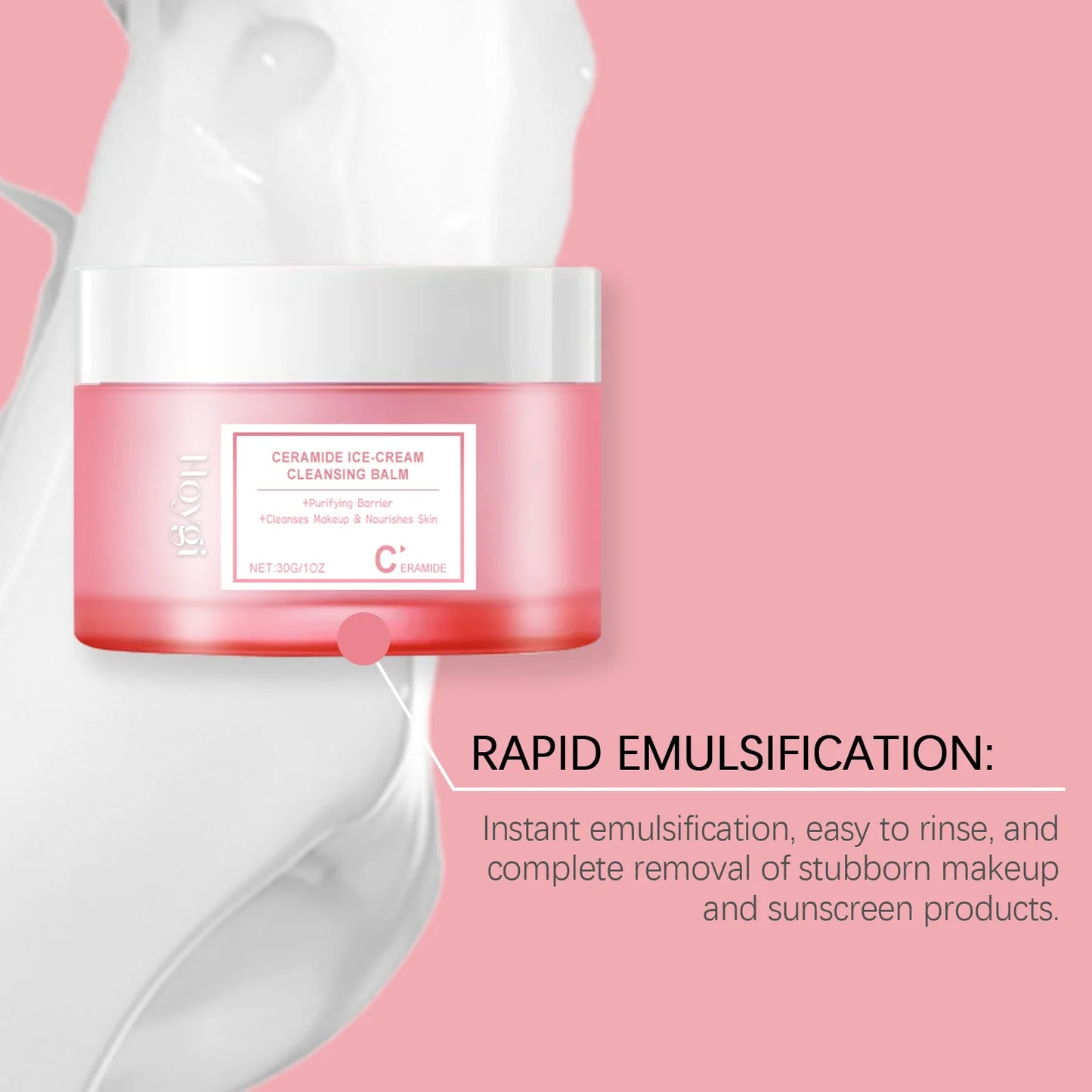 Makeup Remover Eyes Lips Makeup Removal Unirritating Deep Cleansing Skin Refreshing Moisturize Mild Gentle Makeup Cleaning Cream