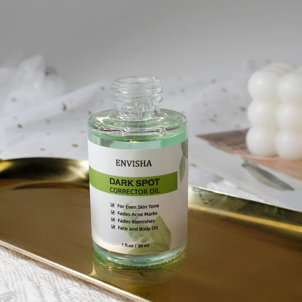 ENVISHA Face Skin Care Whitening Freckle Essential Oil Serum Remove Melasma Dark Spots Melanin Brighten Anti-Aging Shrink Pores