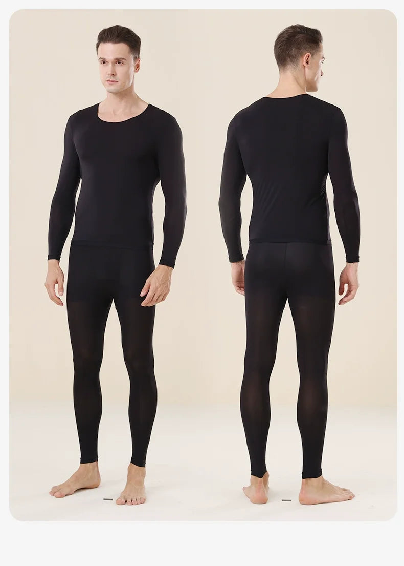 Hyaluronic Acid Skin Care Clothing Men's Invisible Ultra-Thin Spring & Fall Far Infrared Heating Skin Care Clothing Bottoming