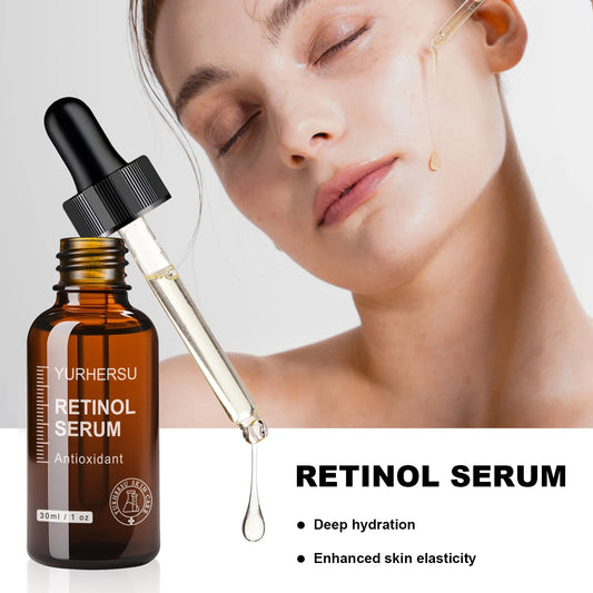 Retinol serum can penetrate deep into the skin, nourishing the skin while promoting skin cell metabolism, brightening the comple