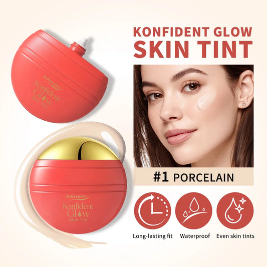Lakerain Oil-free Glass Skin Foundation Self-clearing & Smooth Even Skin Tone Nourishes the Skin Easy to Carry Liquid Foundation