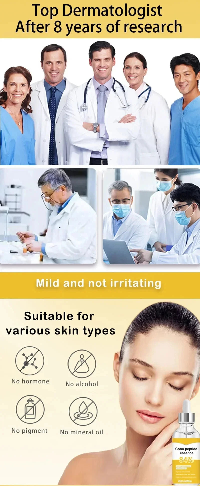 Firming Facial Serum Anti-Wrinkle Anti-Aging Remove Fine Lines Crow's Feet Fade Spots Whitening Brightening Skin Care Essence