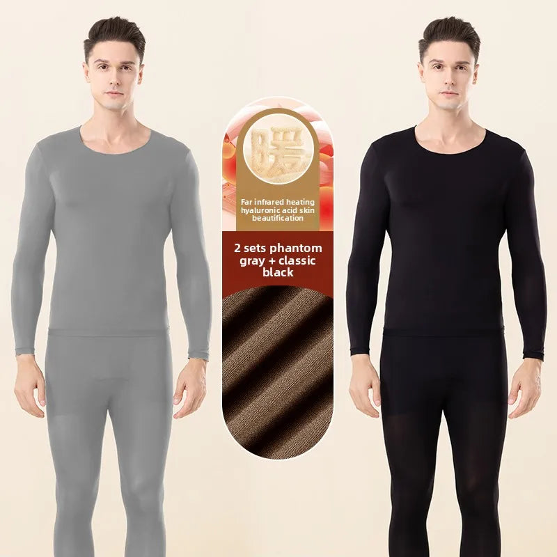 Hyaluronic Acid Skin Care Clothing Men's Invisible Ultra-Thin Spring & Fall Far Infrared Heating Skin Care Clothing Bottoming