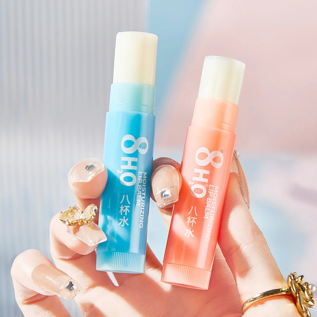 6pcs Fruit Lip Balm Set – Moisturizing & Brightening Lip Care Kit (Orange, Grape, Aloe, Strawberry)