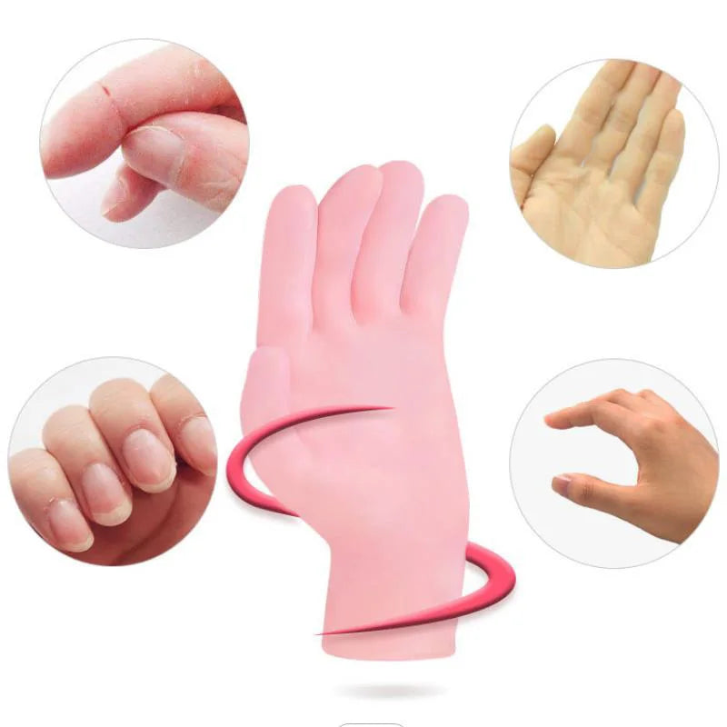 Silicone Moisturizing Gloves Anti-Slip Dead Skin Remove Gloves Preventing Dryness Exfoliating Gloves Hand Care Tools