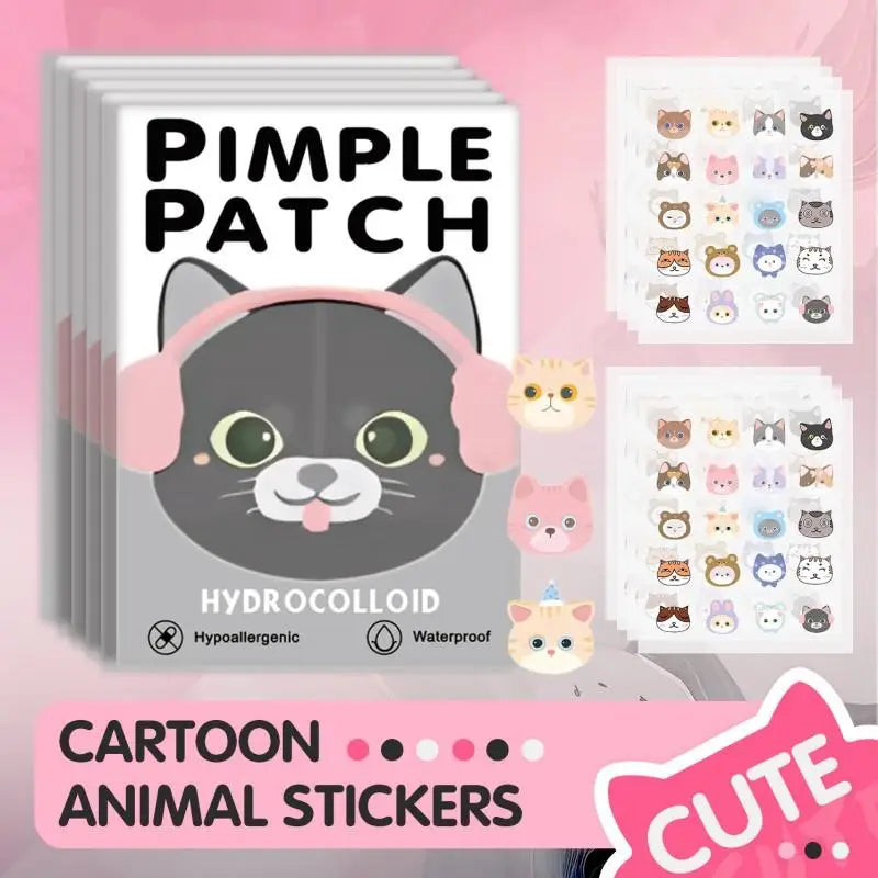 600pcs Cartoon Acne Patch Acne Concealer Treatment Removal Pimple Patch Breathable Ultra-thin Facial Acne Patches Skin Care