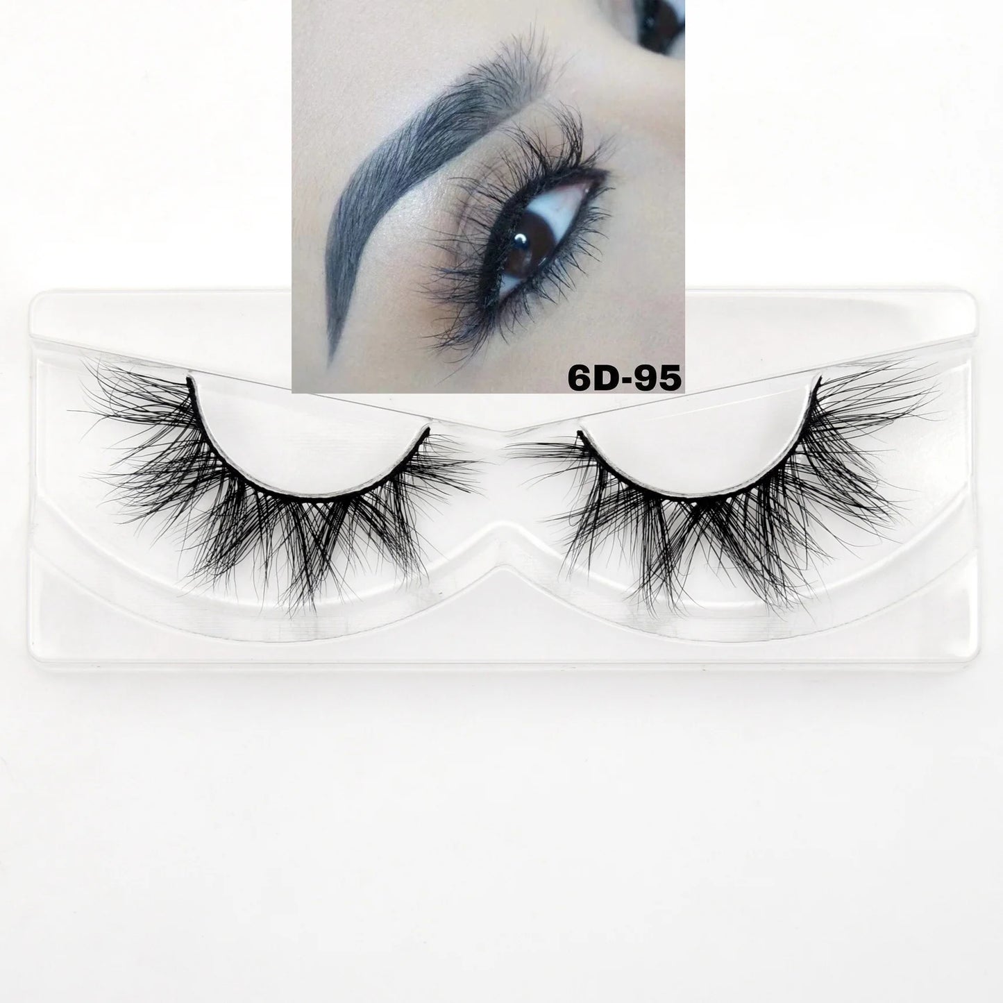 Visofree 30/40/100 Pairs 3D Mink Lashes With Tray No Box Handmade Full Strip Lashes Mink False Eyelashes Makeup eyelashes cilios