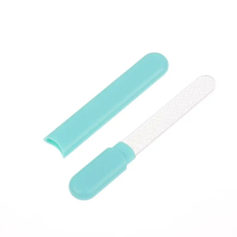 Glass Nail File With Case Crystal Diamond Salon Best Beauty Nail Buffer For Natural And Acrylic Nail