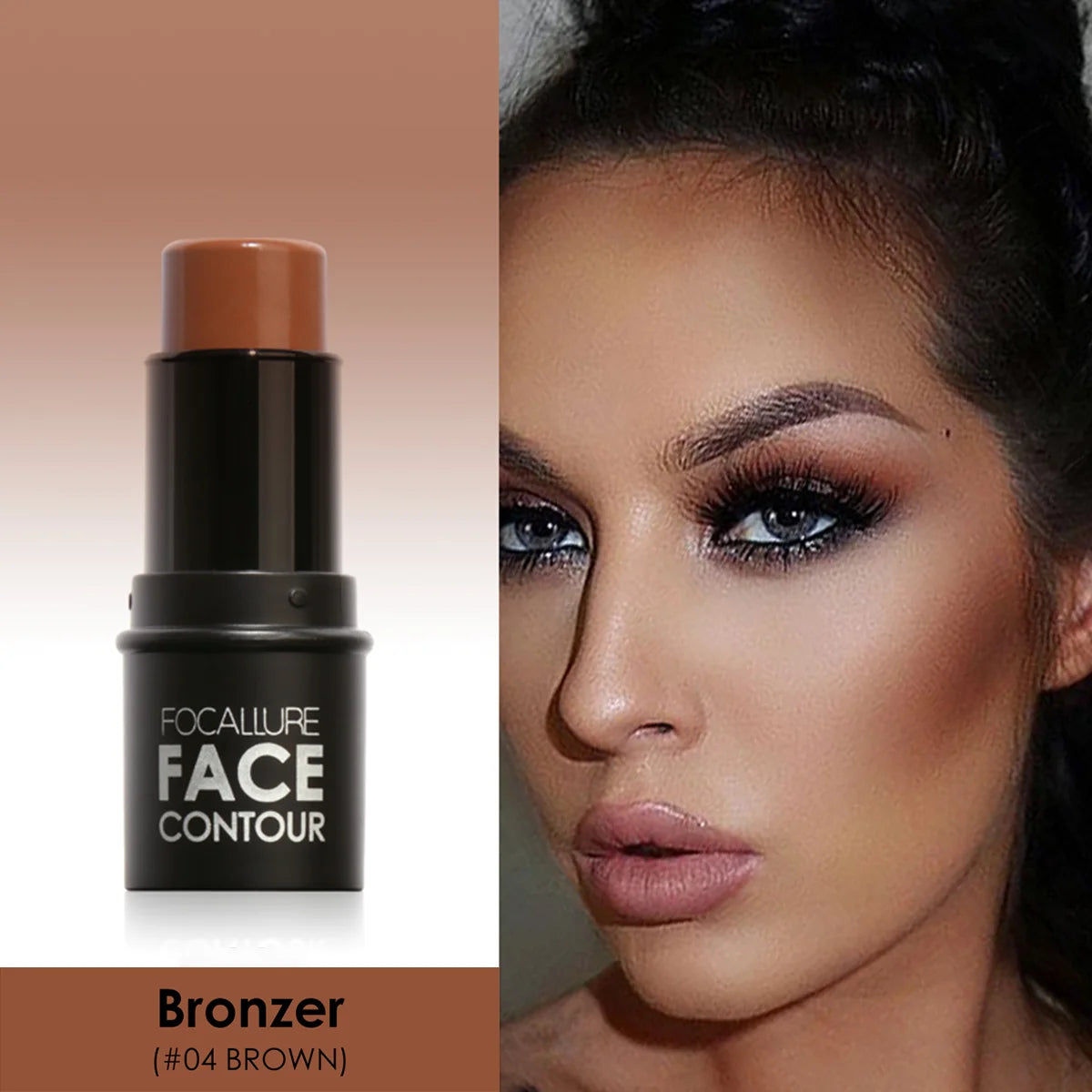 Wholesale FOCALLURE Bronzer Highlighter Stick Waterproof Body Face Contour Corrector Illuminator Cream For Women's Makeup