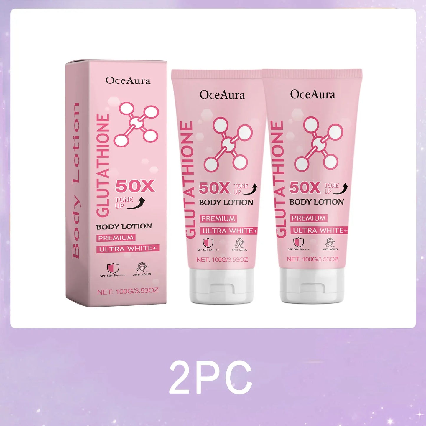 Glutathione Niacinamide Body Lotion Skin Brightening Hydrate Revitalize Even Skin Tone Whitening Face Bleaching Lightening Care