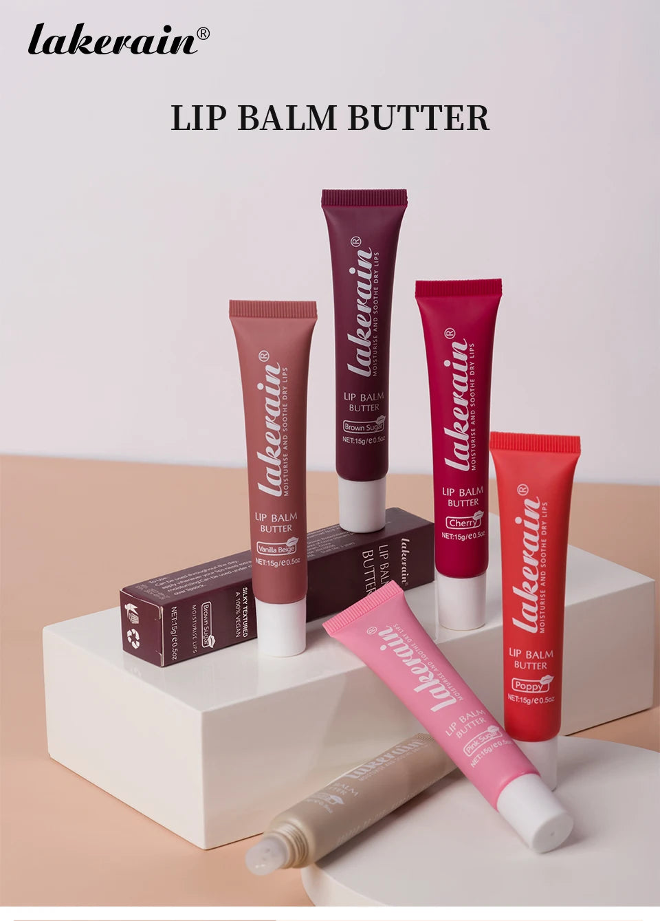Lip Balm Butter Moisturizing Nourishing Reduce Lip Lines Lip Oil Gloss Hydrates Soothes Dry Lips Skincare Makeup Product