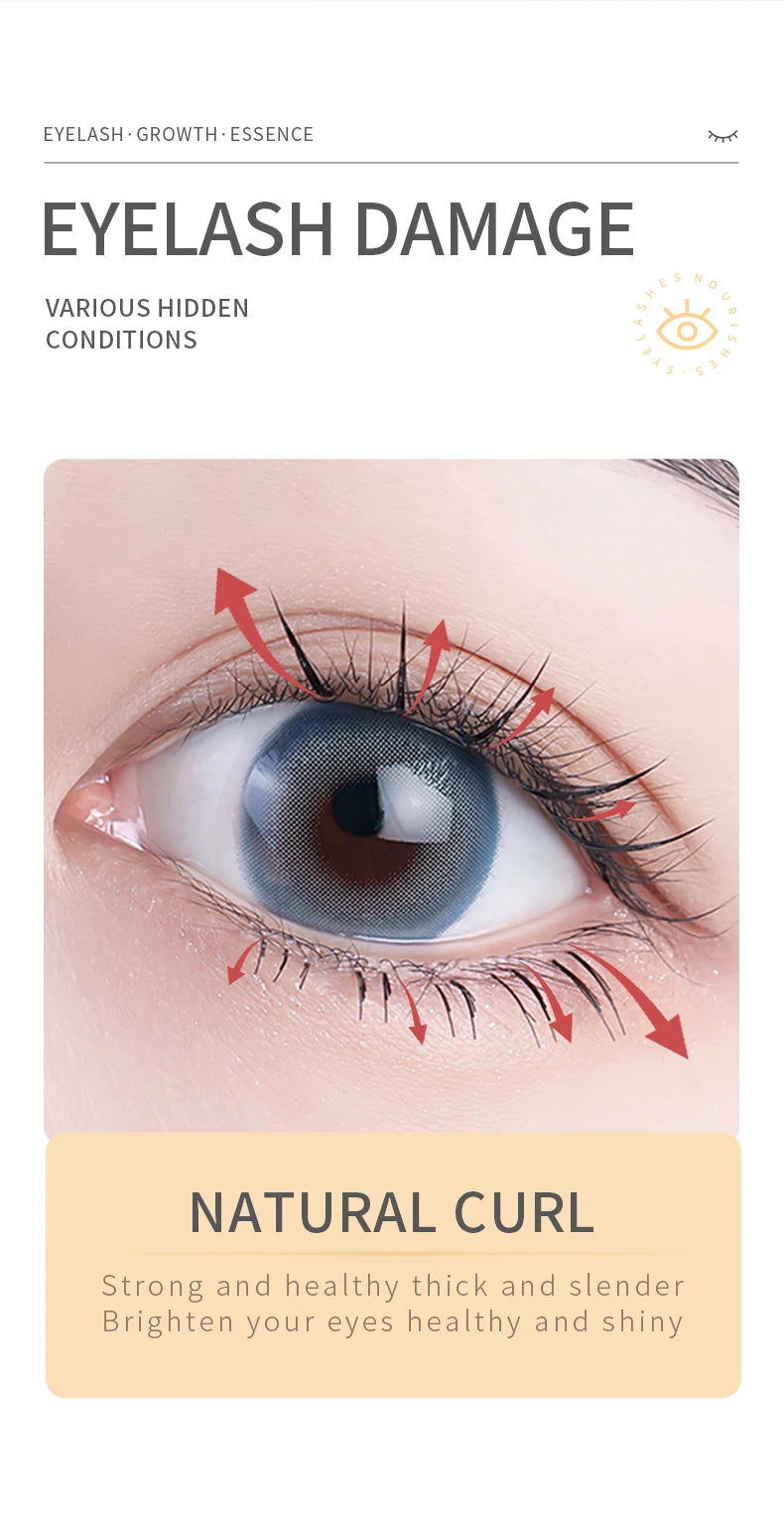 Nourishing Waterproof Mascara – Moisturizing & Thickening for Natural Curling Lashes & Brows | 7ml