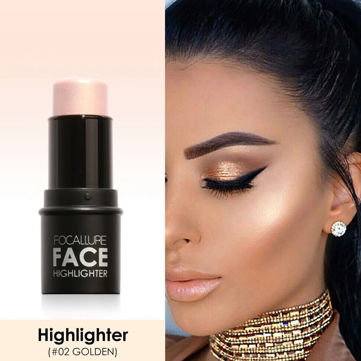 Wholesale FOCALLURE Bronzer Highlighter Stick Waterproof Body Face Contour Corrector Illuminator Cream For Women's Makeup