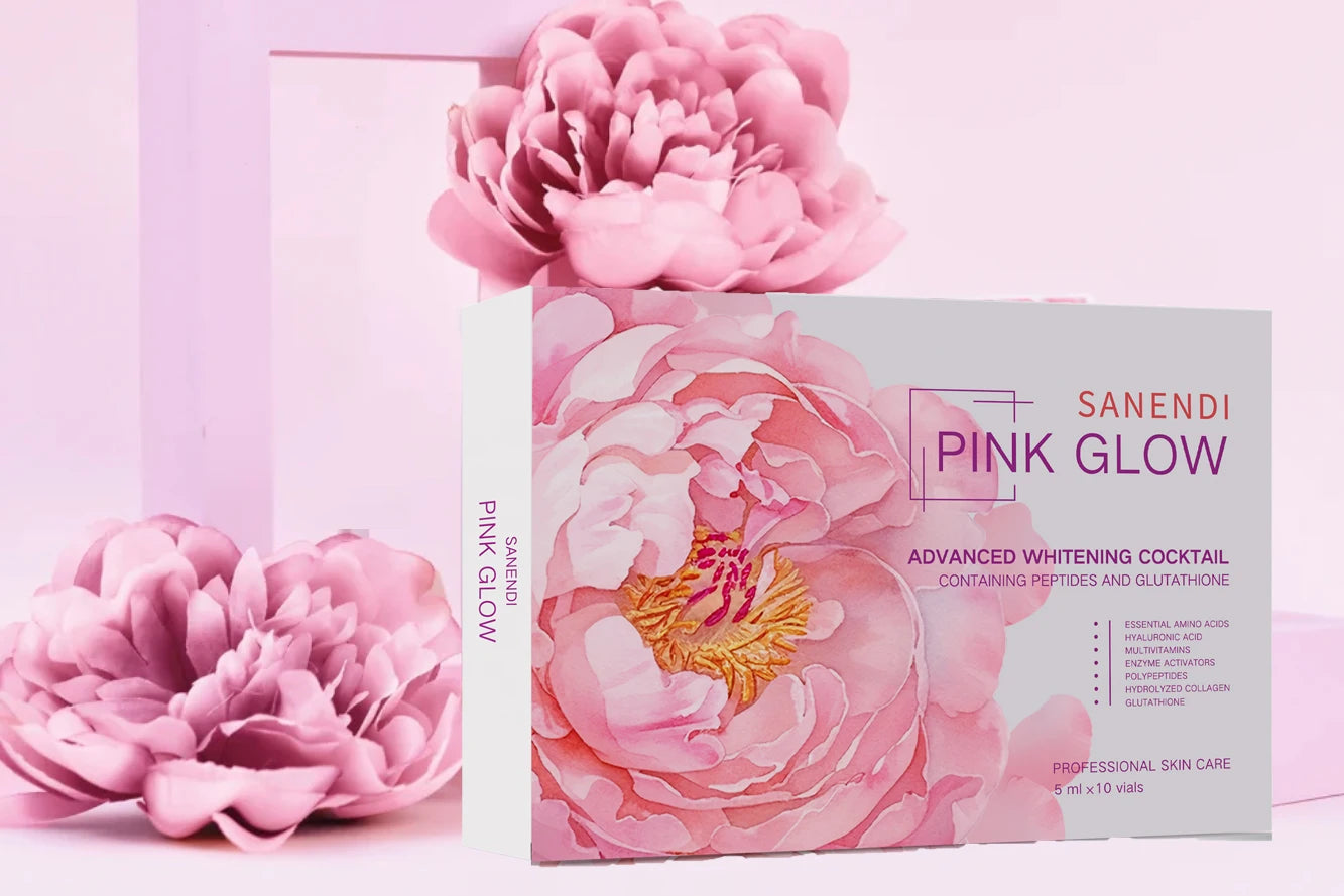 Korean Skin  Anti-Wrinkle 5ml Whitening Cocktail Skin Booster Mesoheal Pink Glow Ampoule Liquid Face Cosmetology Collagen