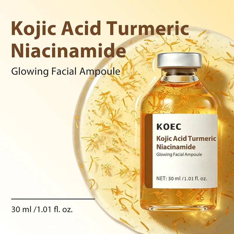 Kojic Acid Turmeric Facial Ampoule Serum With Niacinamide Deep Moisturizing Nourishing Essence 30ml