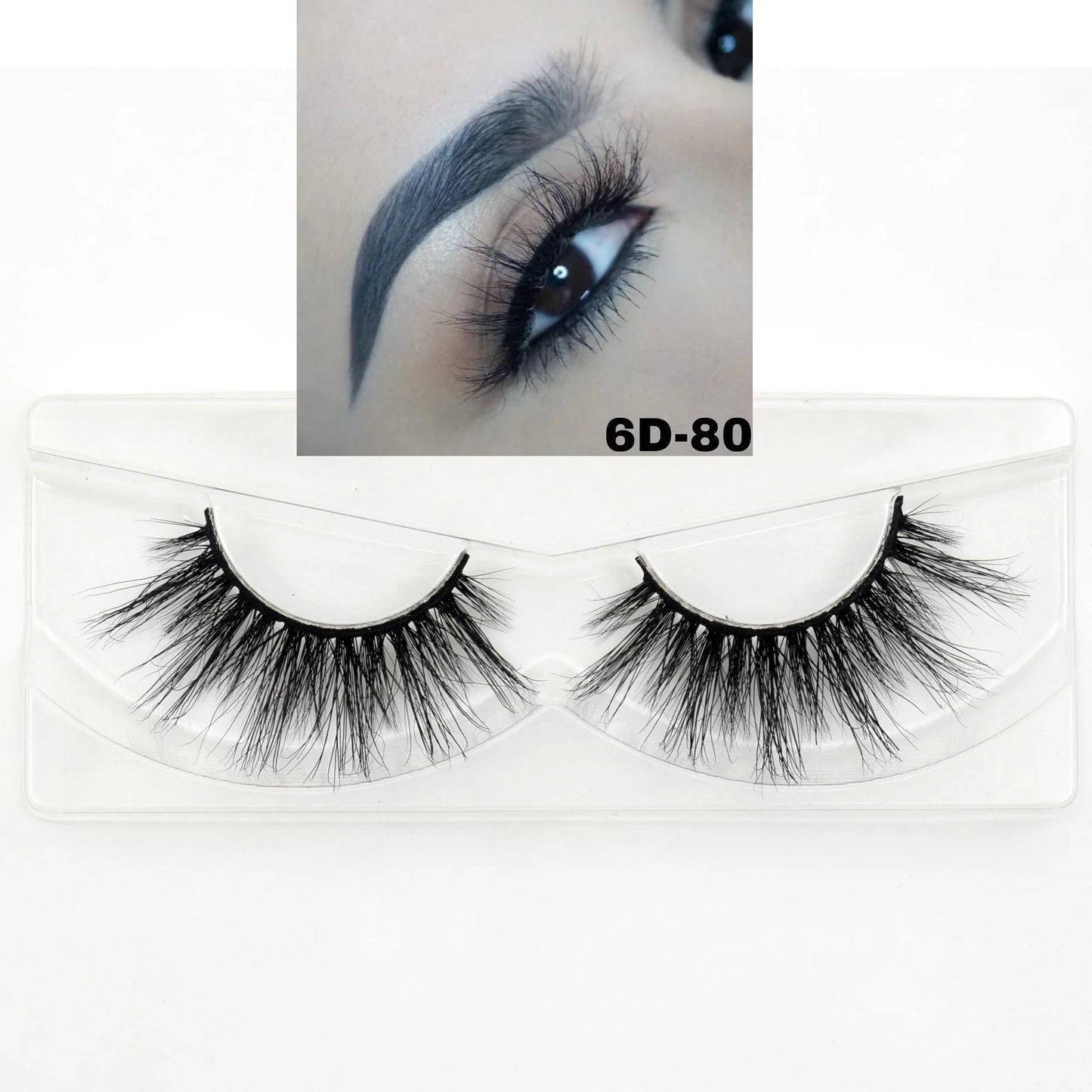 Visofree 30/40/100 Pairs 3D Mink Lashes With Tray No Box Handmade Full Strip Lashes Mink False Eyelashes Makeup eyelashes cilios
