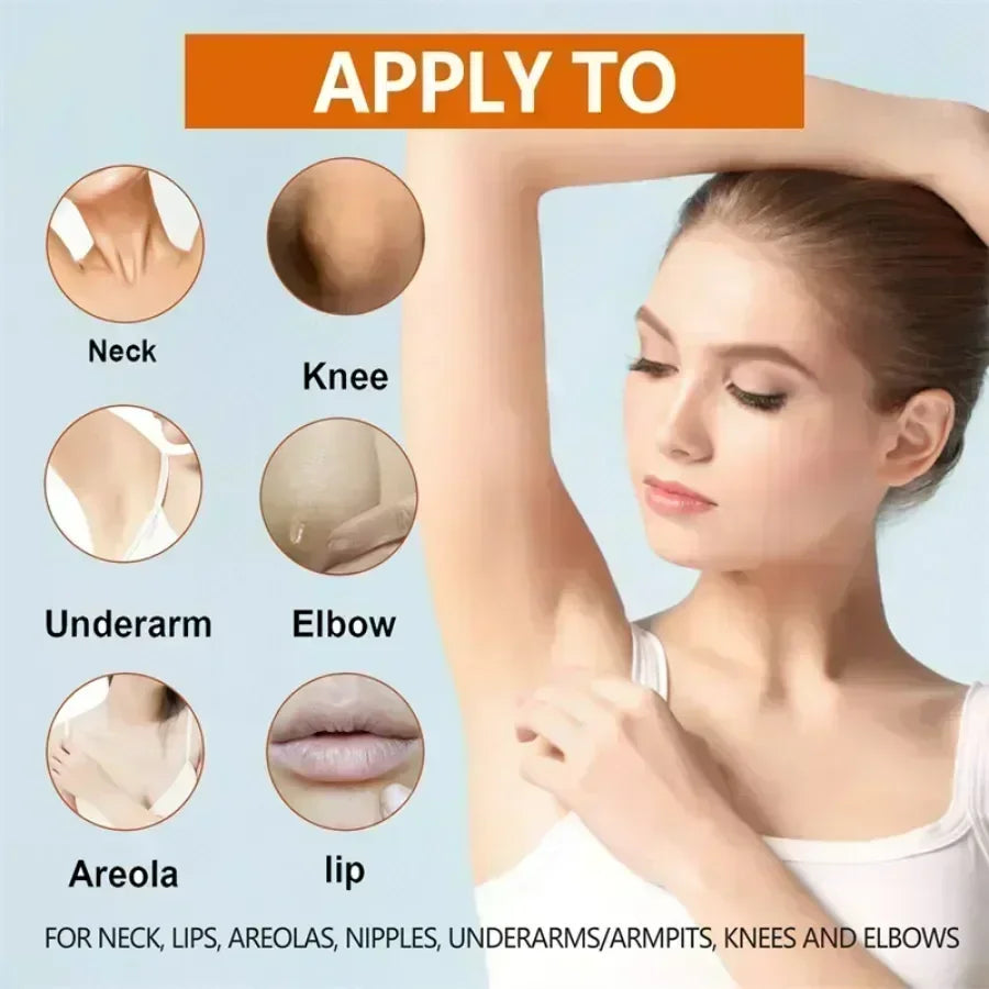 Dark knuckles whitening serum Elbows Armpit Beaching SerumWoman Private Part Skin Removal Dark Knuckles Strong Whitening Serum