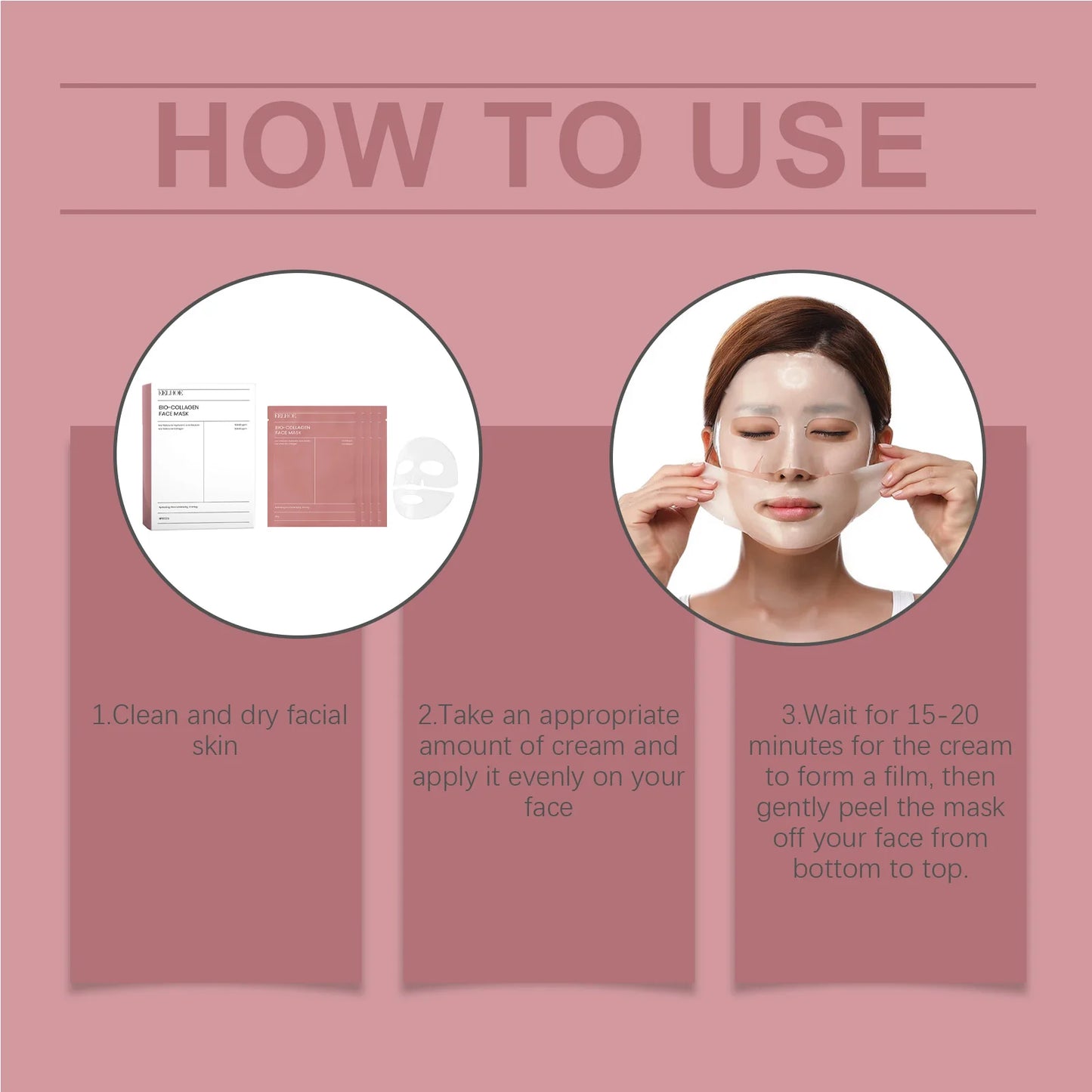 Bio-Collagen Face Mask | Deep Hydration & Pore Care (1/5/10/15 Pack)