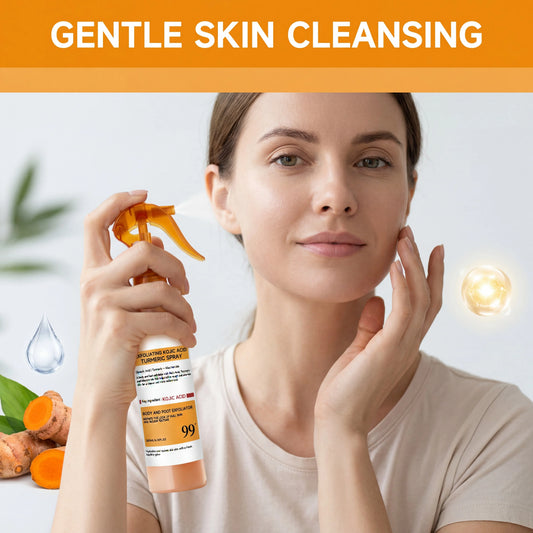 Kojic Acid Turmeric Spray and Essence Keratin Care Exfoliating Peeling Solution Nourishing Hydrating Skin Care Firmness Serum