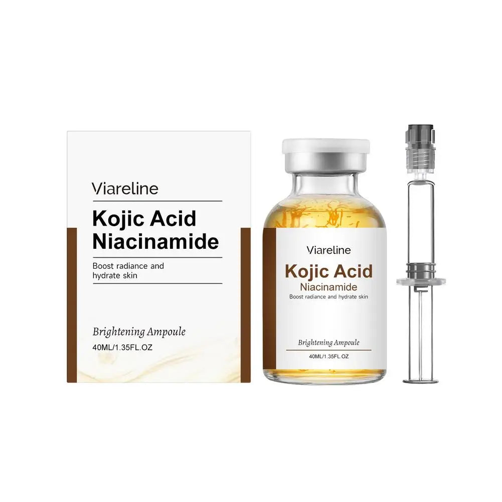 40ml Kojic Acid Nicotinamide Facial Care Essence Ampoule Serum Collagen Deeply Moisturizing Essence Brightens and Evens Skin