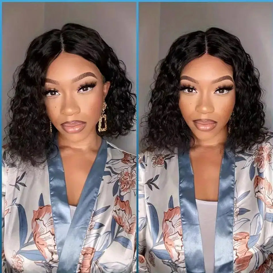 Short Bob Wig Lace Front Wigs 4X4 Glueless Curly Wigs Human Hair  Closure Wigs 5X5 Hd Lace Frontal Wig Human Hair Hd Lace Wig