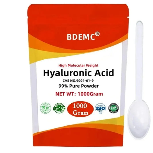 50g-1000g 99% Hyaluronic Acid Serum Powder Ha,high Molecular Weight Sodium, Moisturizing Whitening Skin,anti-aging,free Shipping