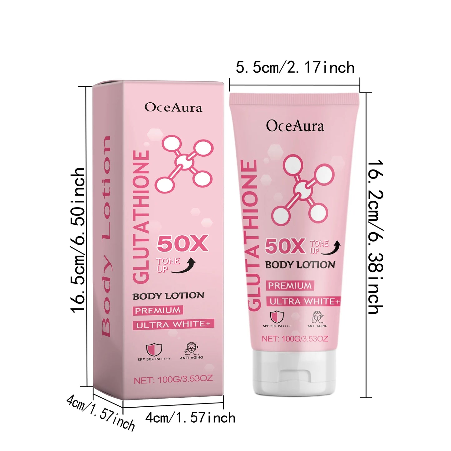 Glutathione Body Lotion Brightening Hydrating Revitalize Even Skin Tone Improve Skin Dry Rough Dullness Moisturizing Body Lotion