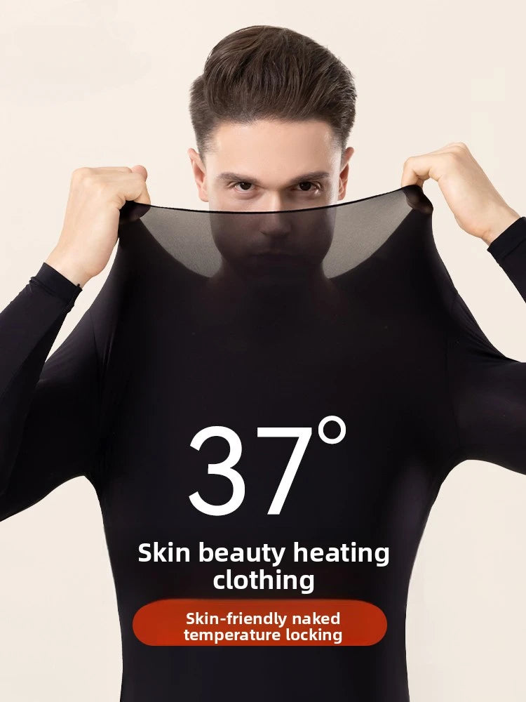 Hyaluronic Acid Skin Care Clothing Men's Invisible Ultra-Thin Spring & Fall Far Infrared Heating Skin Care Clothing Bottoming