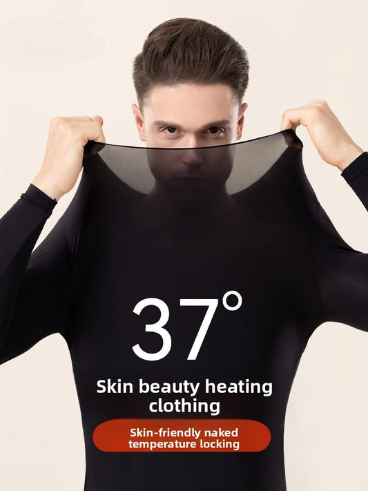 Hyaluronic Acid Skin Care Clothing Men's Invisible Ultra-Thin Spring & Fall Far Infrared Heating Skin Care Clothing Bottoming