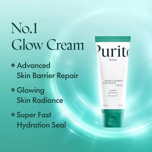 Purito Cream Bamboo Extract Panthenol Intensive Cream Soothing Moisturizing Repair Barrier 100ml