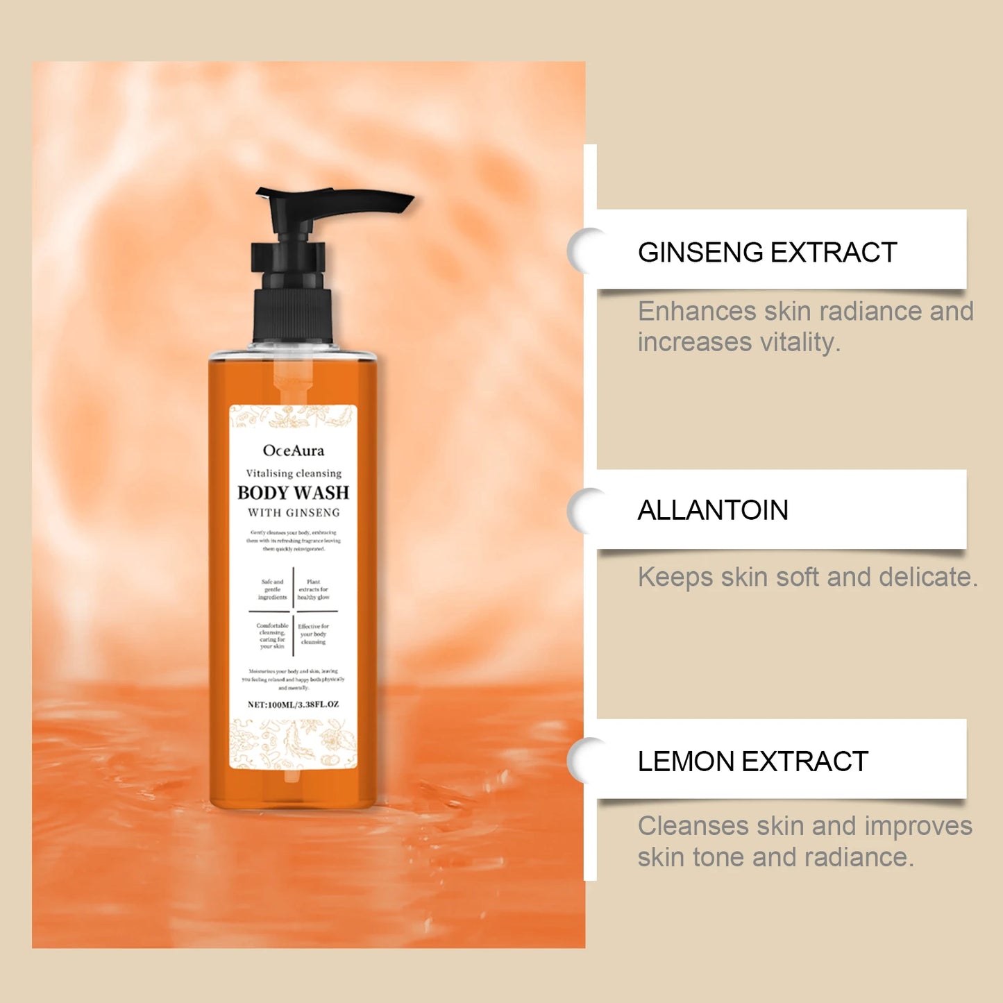 Happy Bath Body Wash Oil – Back Acne Care & Smooth Skin