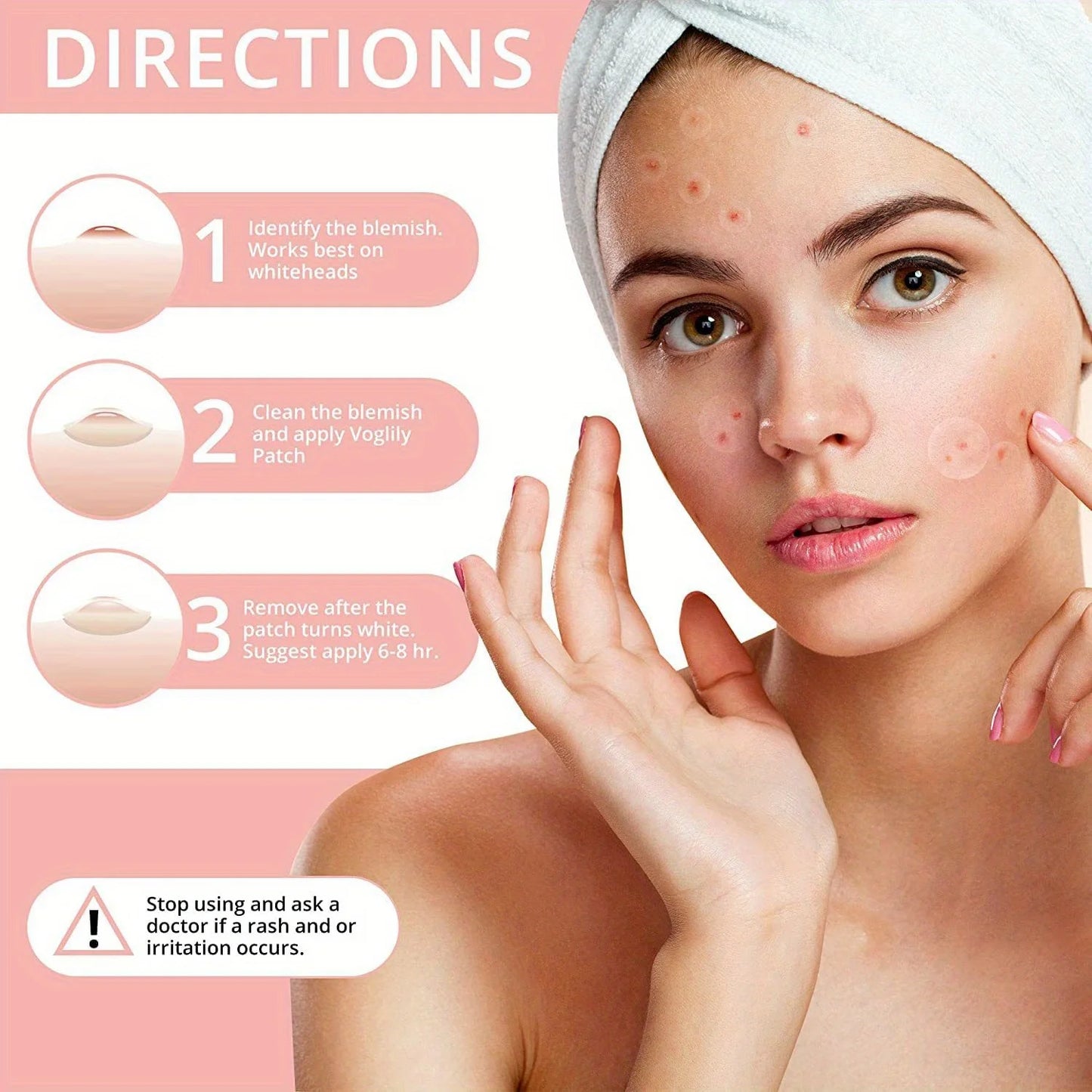 72pcs Acne Patch Facial Redness Repair Acne Clean Pores Moisturize and Smooth Skin Acne Patch Facial Stickers Skin Care Tools