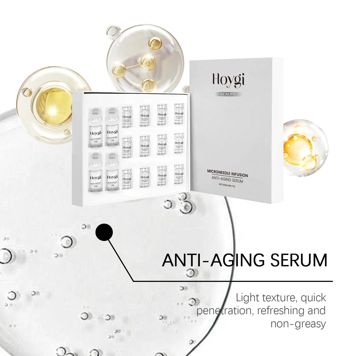 60ML Facial Care Serum Deep Moisturizing & Nourishing Improve Firmness Enhance Skin Elasticity Smoothing Glowing Mild Face Serum