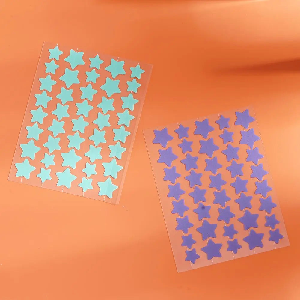 40pcs Pimple Patches Colorful Star-Shaped PE Pimple Patches For Ance Cute And Invisible Pimple Cover Stickers for Pimple Removal