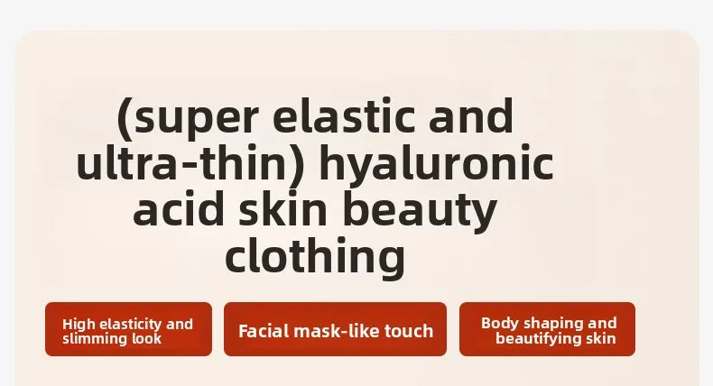Hyaluronic Acid Skin Care Clothing Men's Invisible Ultra-Thin Spring & Fall Far Infrared Heating Skin Care Clothing Bottoming