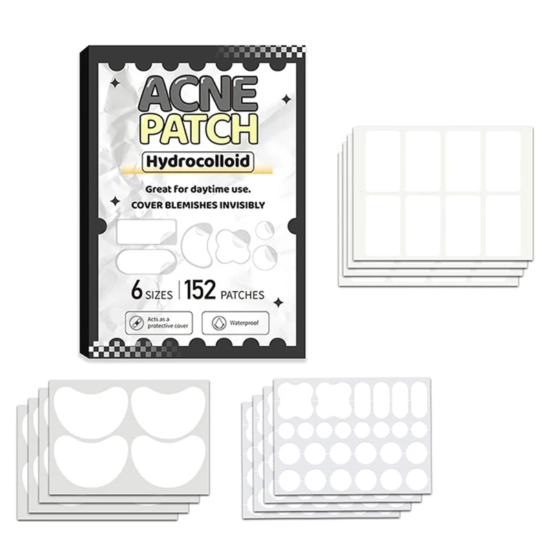 Large Capacity Acne Patch Hydrocolloid Salicylic Transparent Acne Patch Invisible Acne Removal Skin Care Stickers Face Beauty