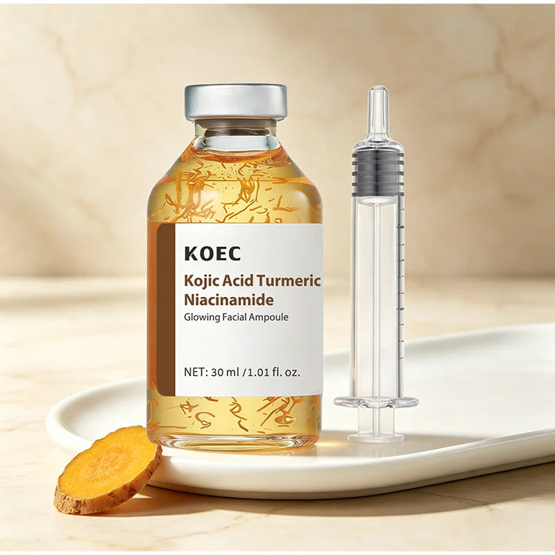 Kojic Acid Turmeric Facial Ampoule Serum With Niacinamide Deep Moisturizing Nourishing Essence 30ml