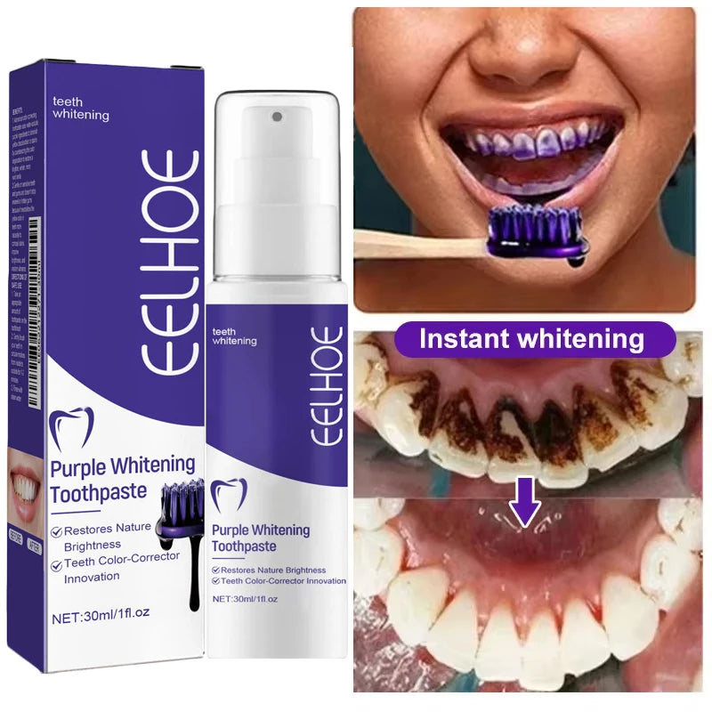 Teeth Whitening Toothpaste Serum Remove Plaque Stains Oral Hygiene Cleaning Dental Bleaching Tools Fresh Breath Tooth Care