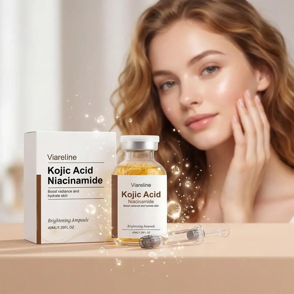 40ml Kojic Acid Nicotinamide Facial Care Essence Ampoule Serum Collagen Deeply Moisturizing Essence Brightens and Evens Skin