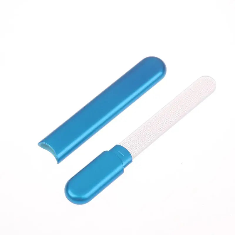 Glass Nail File With Case Crystal Diamond Salon Best Beauty Nail Buffer For Natural And Acrylic Nail