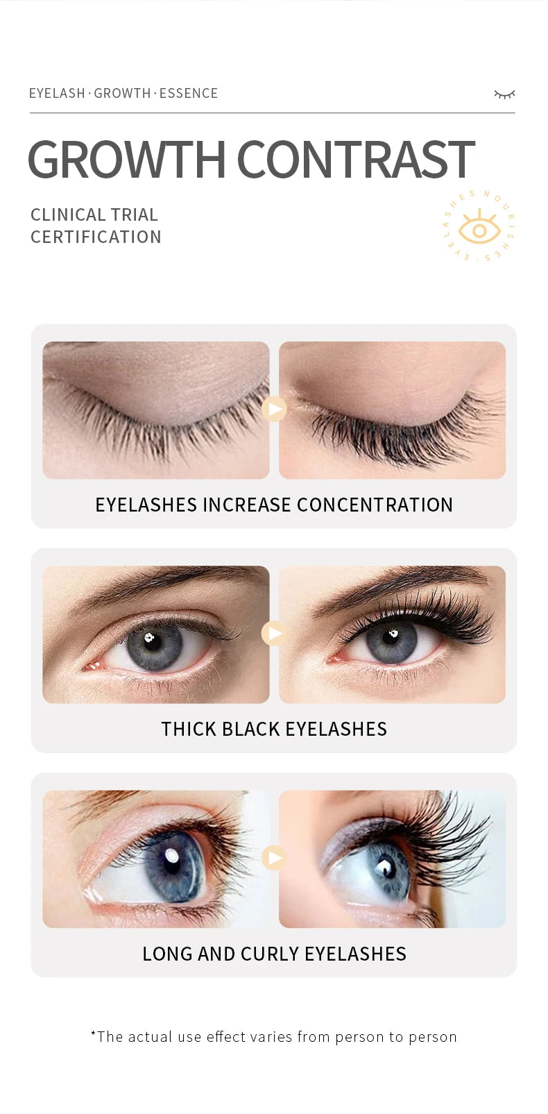 Nourishing Waterproof Mascara – Moisturizing & Thickening for Natural Curling Lashes & Brows | 7ml