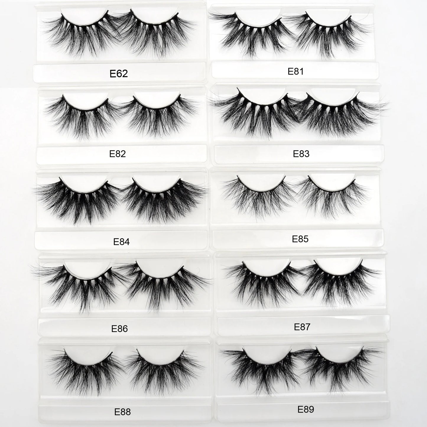 Visofree 30/40/100 Pairs 3D Mink Lashes With Tray No Box Handmade Full Strip Lashes Mink False Eyelashes Makeup eyelashes cilios